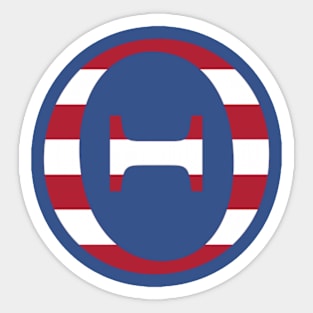 Stripes Theta Sticker